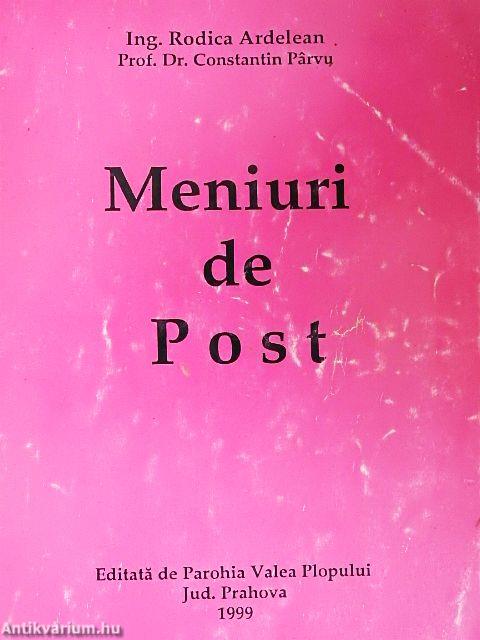 Meniuri de Post
