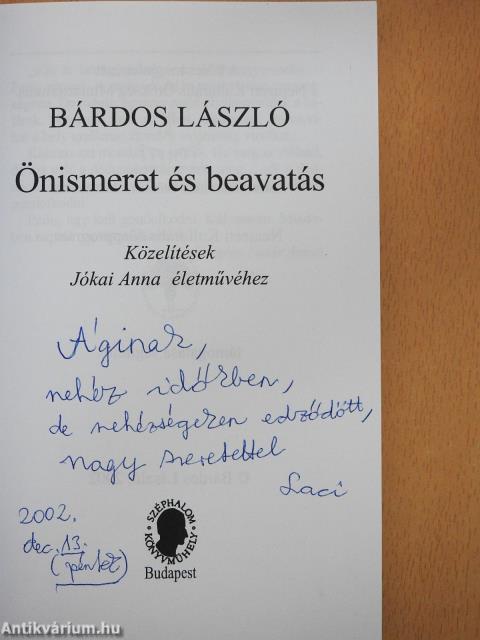 Önismeret és beavatás (dedikált példány)