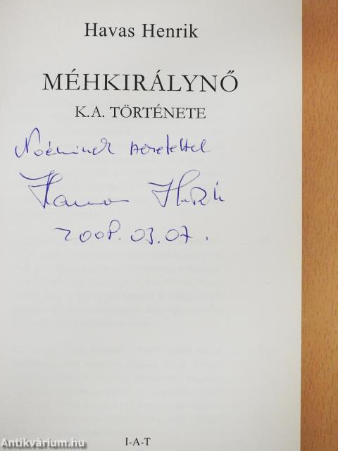 Méhkirálynő (dedikált példány)