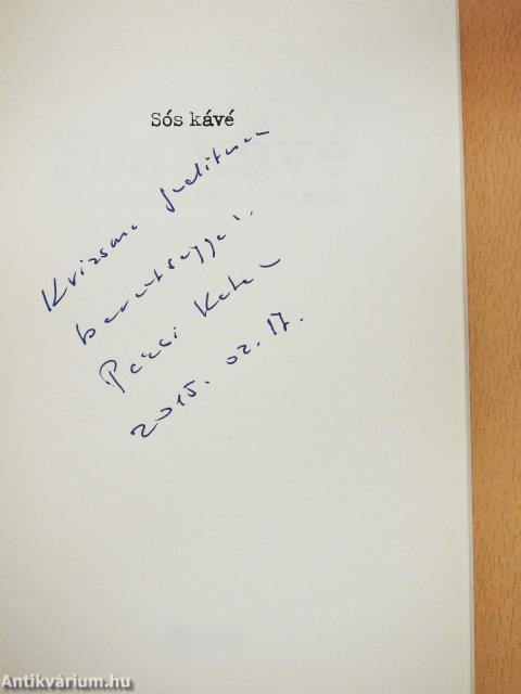 Sós kávé (dedikált példány)