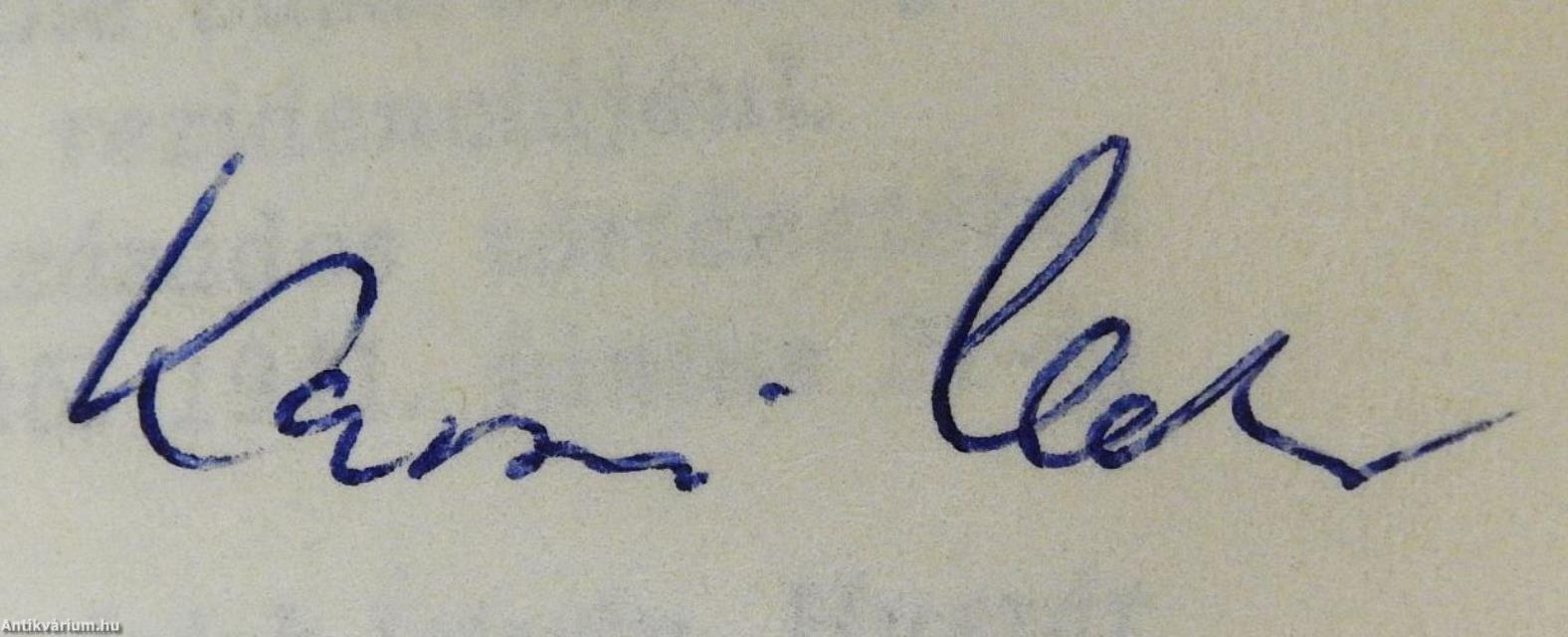 A budai Sándor-palotában történt (aláírt példány)