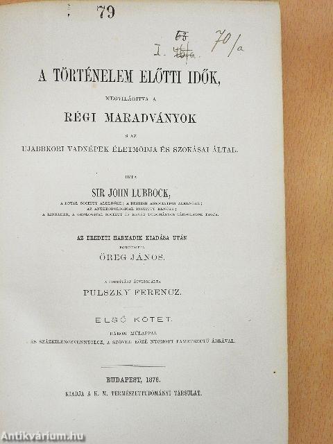 A történelem előtti idők I.