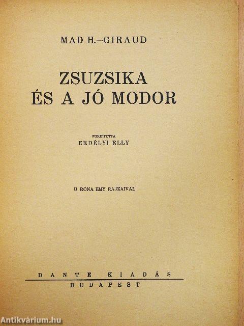 Zsuzsika és a jó modor