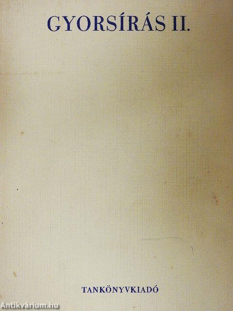 Gyorsírás II.