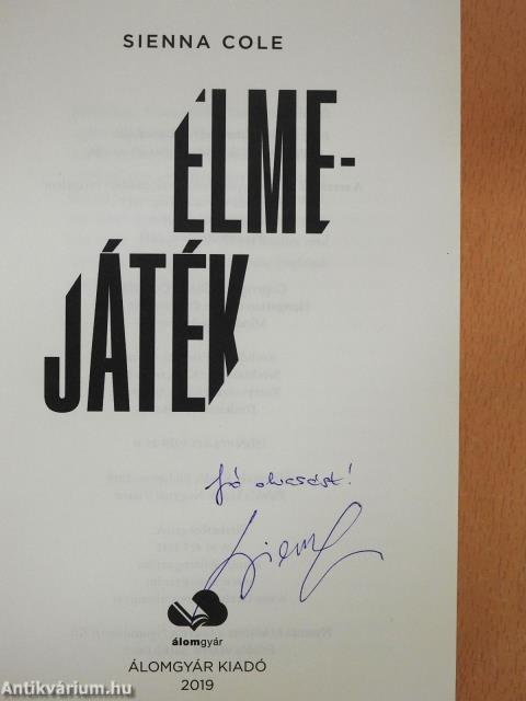 Elmejáték (dedikált példány)