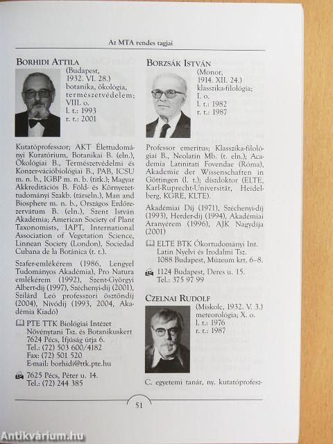 A Magyar Tudományos Akadémia Almanachja 2006