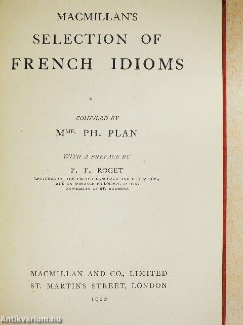 Macmillan's Selection of French Idioms