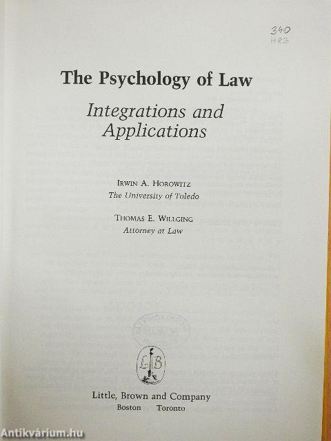 The Psychology of Law