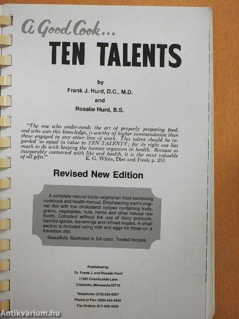A Good Cook... Ten Talents