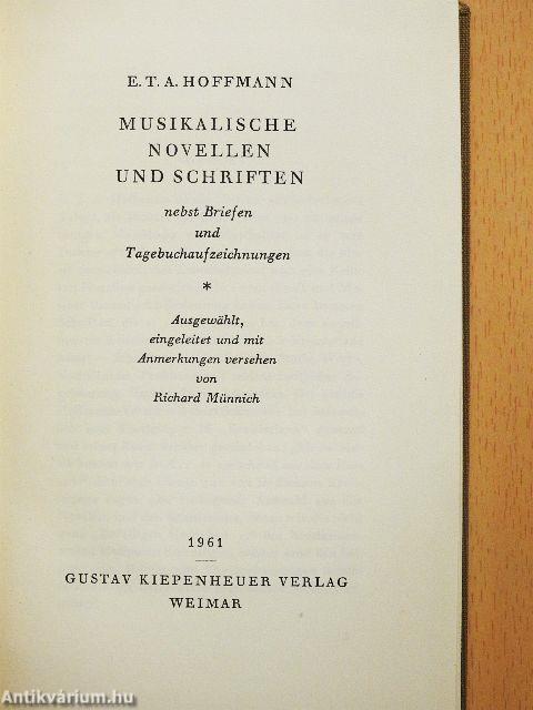 Musikalische Novellen und Schriften