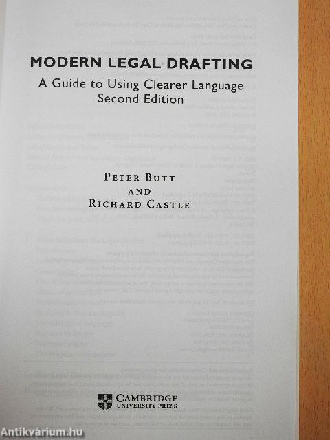 Modern Legal Drafting