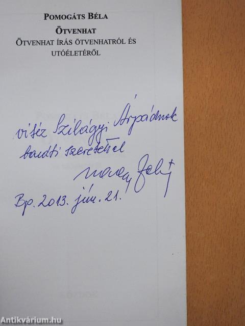 Ötvenhat (dedikált példány)