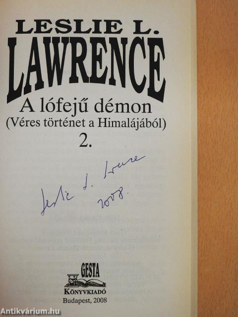 A lófejű démon 1-2. (aláírt példány)