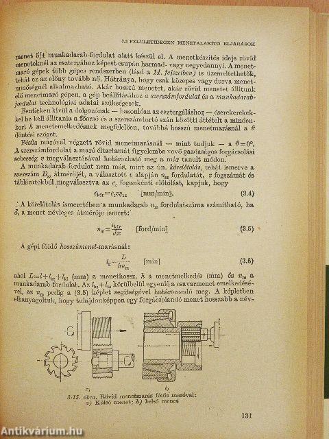 A gépgyártás technológiája III.