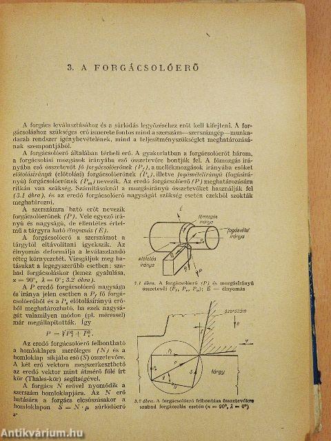 A gépgyártás technológiája I.
