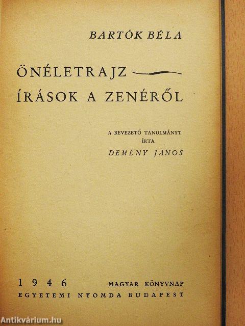 Önéletrajz - Írások a zenéről