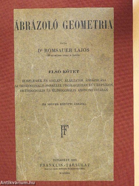 Ábrázoló geometria I.