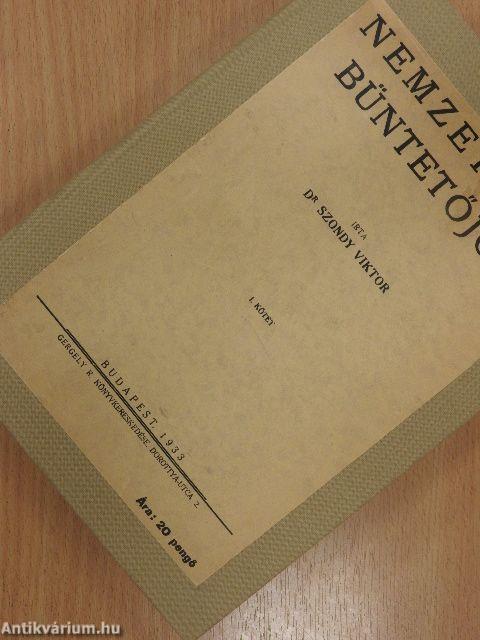 Nemzetközi büntetőjog I.