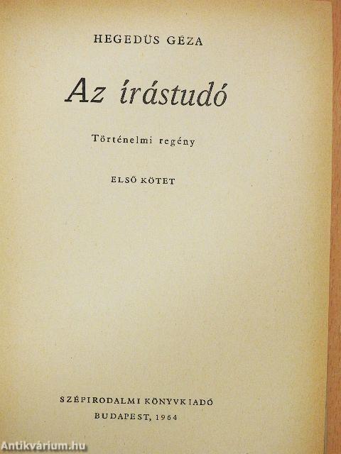 Az írástudó I-II.