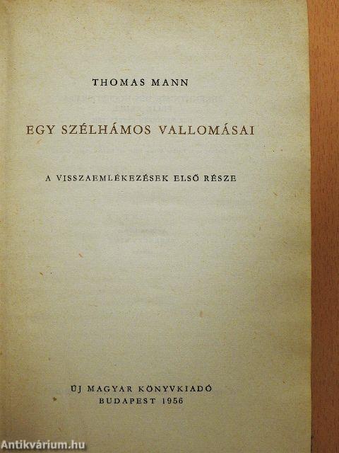 Egy szélhámos vallomásai