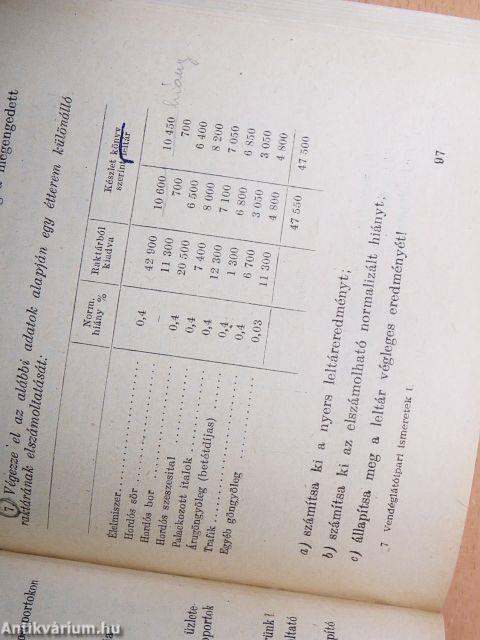 Vendéglátóipari ismeretek