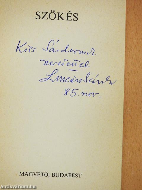 Szökés (dedikált példány)