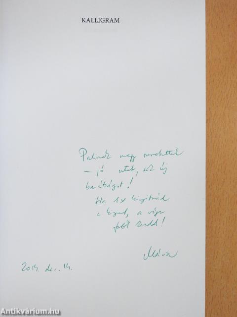 Áthangzások (dedikált példány)