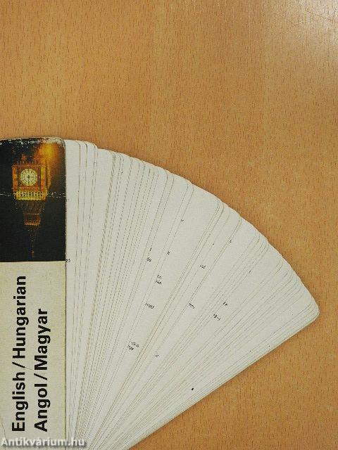 Angol-magyar/magyar-angol turistaszótár