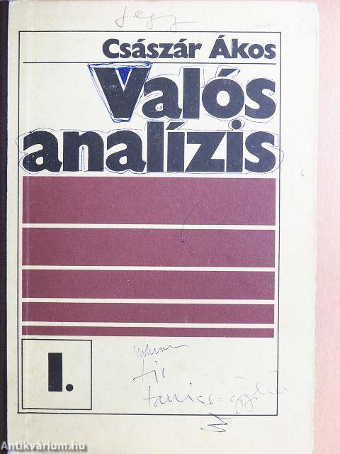 Valós analízis I.