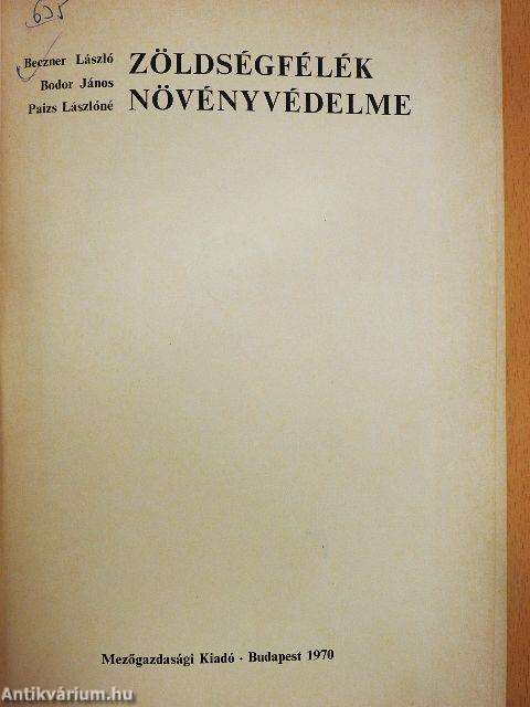 Zöldségfélék növényvédelme