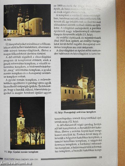 Világítástechnikai évkönyv 2004-2005