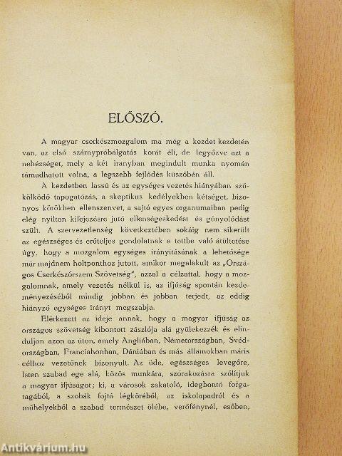 A cserkészet kézikönyve (rossz állapotú)