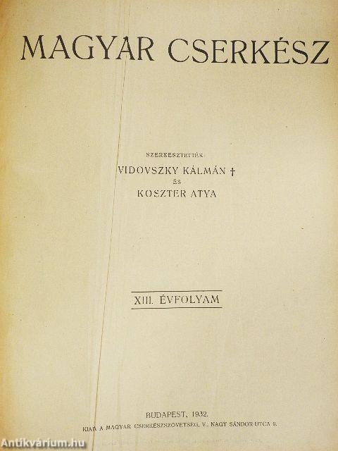 Magyar Cserkész 1932. január-december