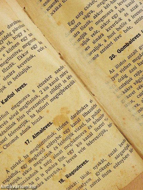 Eredeti Magyar Alföldi szakácskönyv (rossz állapotú)