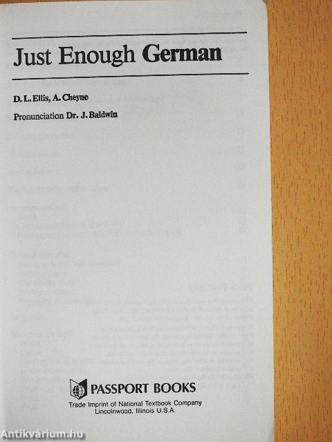 Just Enough German