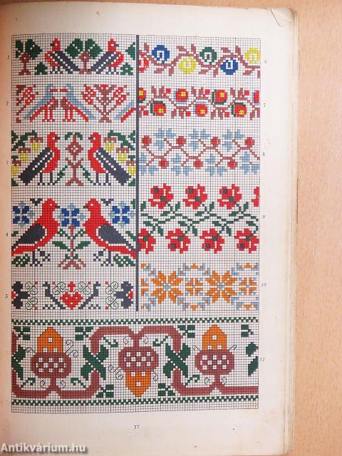 Tiszavidéki keresztszemes hímzésminták