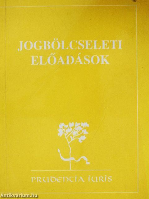 Jogbölcseleti előadások