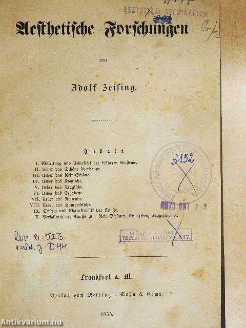 Aesthetische Forschung (gótbetűs)