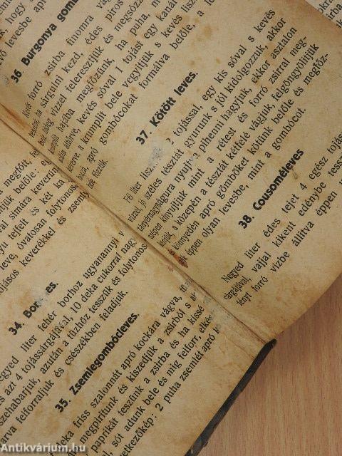 Eredeti Magyar Alföldi szakácskönyv (rossz állapotú)