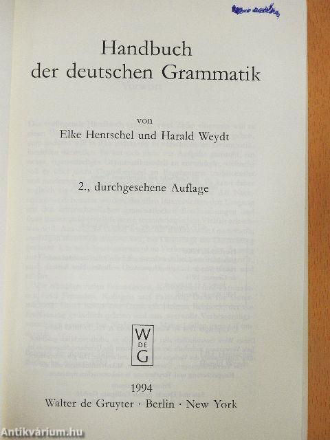 Handbuch der deutschen Grammatik
