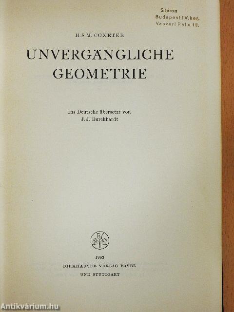 Unvergängliche Geometrie