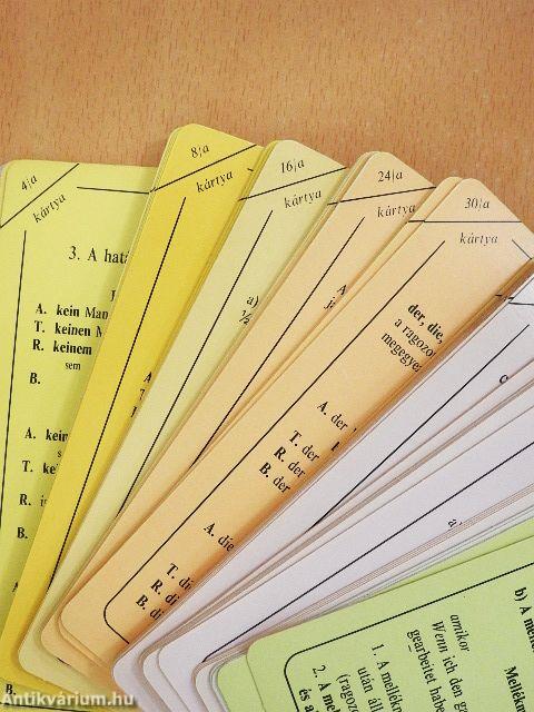 Német nyelvtan alapfokon 66 szemléltető kártyával