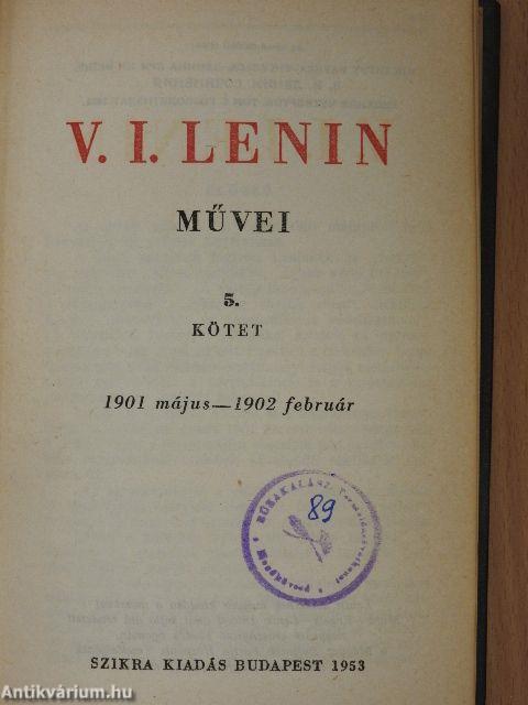V. I. Lenin művei 5.