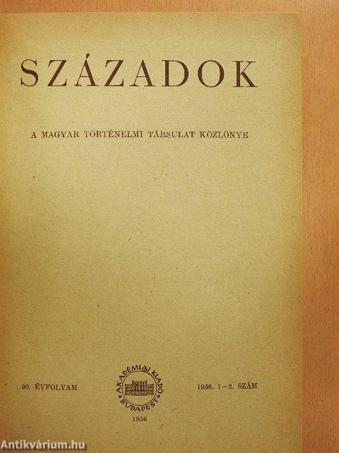 Századok 1956/1-6.
