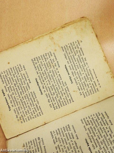 Az Uj Idők Receptkönyve (rossz állapotú)