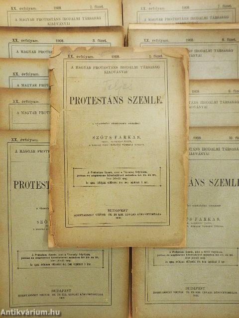 Protestáns Szemle 1908. január-december (rossz állapotú)
