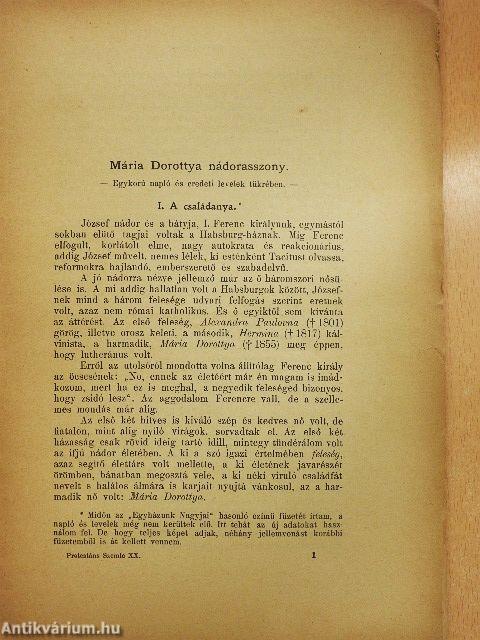 Protestáns Szemle 1908. január-december (rossz állapotú)