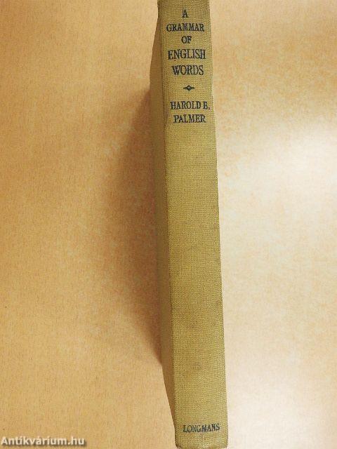 A grammar of english words