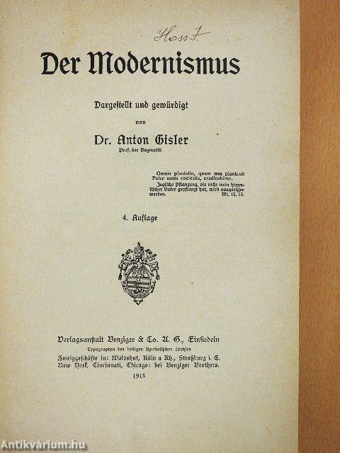 Der Modernismus (gótbetűs)