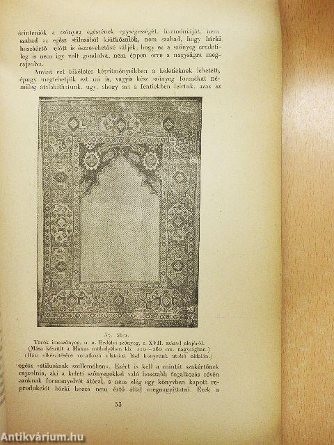 A perzsaszőnyeg házi készitése (rossz állapotú)